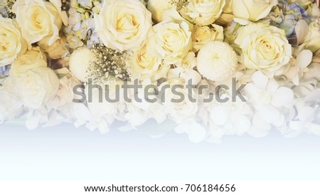 The bouquet of roses flowers