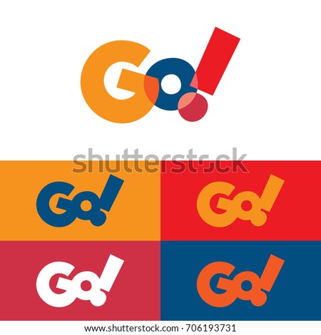 Colorful Go Logo Royalty-Free Stock Photo #706193731