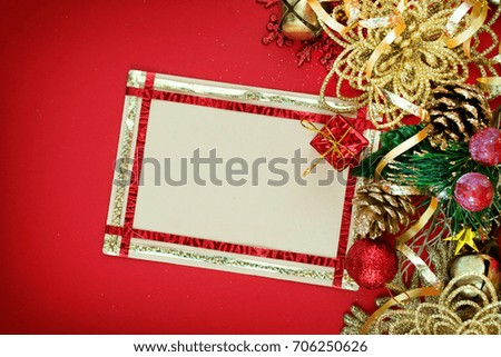 Christmas background with Christmas decoration