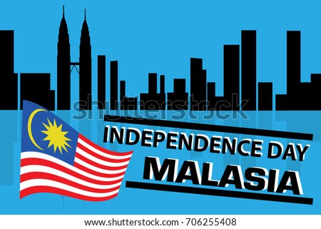 independence day malasia vector