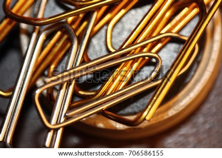 Paper clips Royalty-Free Stock Photo #706586155