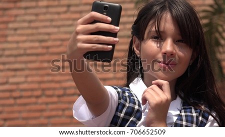 Selfie Of Cute Children