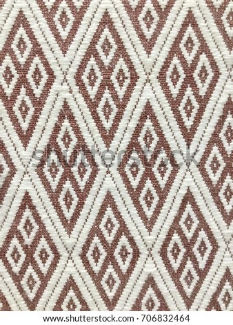 Closeup vintage cotton fabric texture background, Thai style
