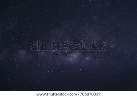 clearly milky way galaxy with stars and space dust in the universe 