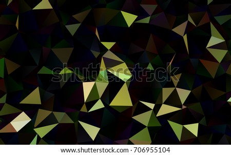 Dark Green vector polygon abstract template. Modern geometrical abstract illustration with gradient. The template can be used as a background for cell phones.
