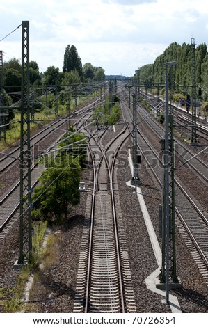 lines of rails