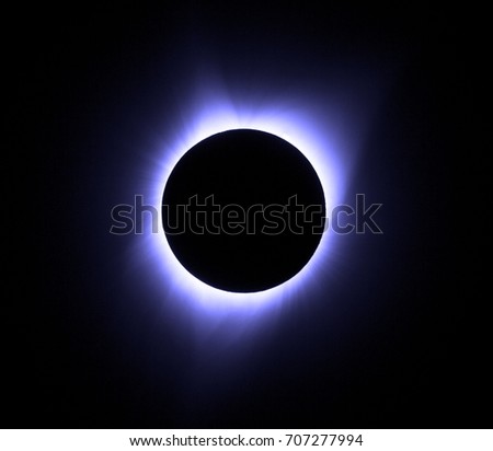 Sun eclipse August 21, 2017 at Agate Fossil Beds National Monument in Nebraska, USA
 Royalty-Free Stock Photo #707277994