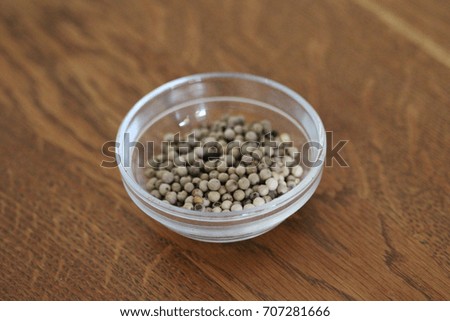 bowl with white pepper