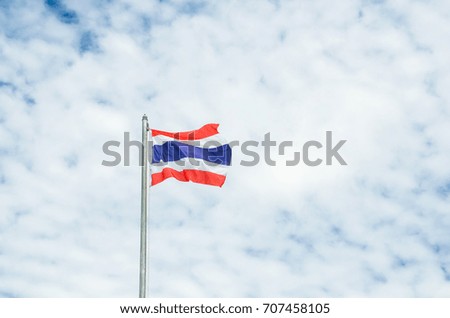 Moment of Thai National Flag Day that we must unforgettable. 