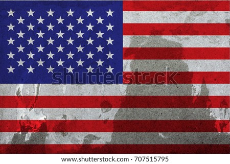 USA flag grunge