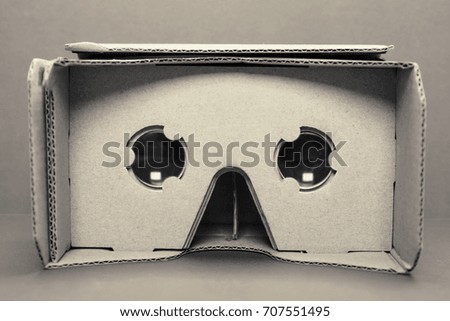 virtual reality glasses, sepia filter
