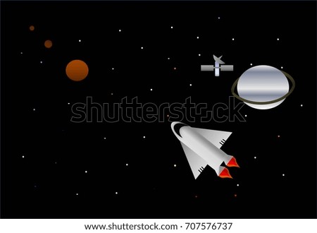 Illustration Spacecraft Space Flight.