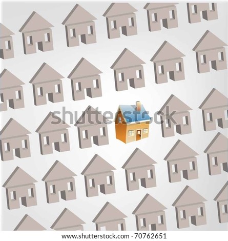 Vector Image. house specially for you