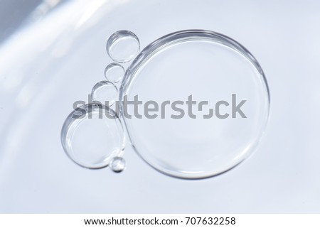 shaped bubbles sort look like foot Royalty-Free Stock Photo #707632258
