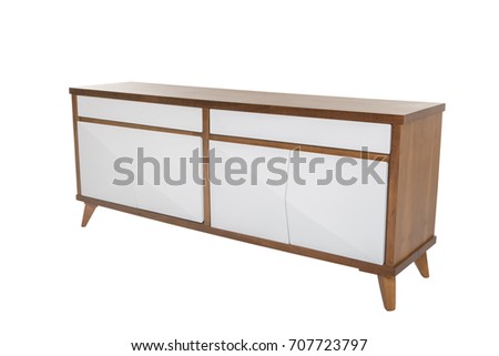 living room furniture stand isolated on white background