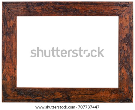 Old Wooden Picture Frame Cutout