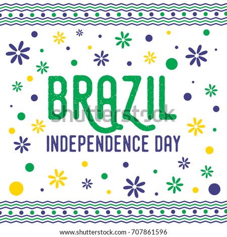 Brazil Independence Day background design.