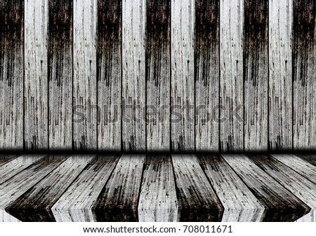 Blurred photo Wall Wood Texture old White and black floor switch use background.