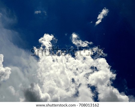 blue sky white clouds as background