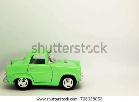 Toy car for a children concept.