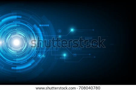 Abstract technology background Hi-tech communication concept innovation background vector illustration Royalty-Free Stock Photo #708040780