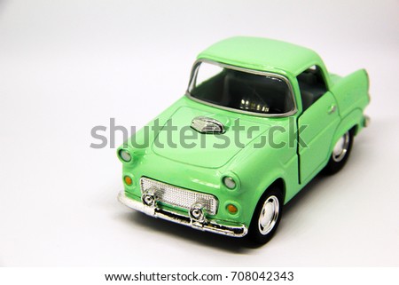 Toy car for a children concept.