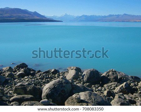 New zealand view on a lake