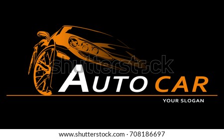 Car Logo Abstract Lines Vector. Vector illustration Royalty-Free Stock Photo #708186697