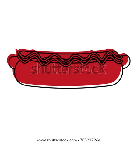 Isolated hot dog design