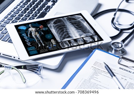 medical technology concept. Royalty-Free Stock Photo #708369496
