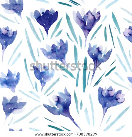 Watercolor flower. Illustration can be used as a print on fabric, printed on postcards, for your floral business
