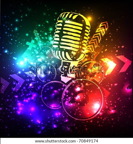 Microphone Space background