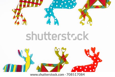 Cartoon Reindeer,Festival background.