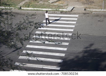 lonely pedestrian