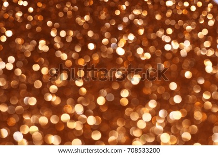 orange effect made by bokeh light abstract background, copy space