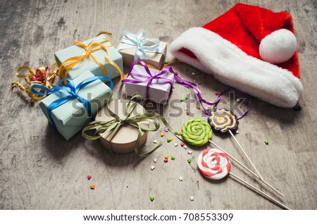 Gift boxes/toned photo