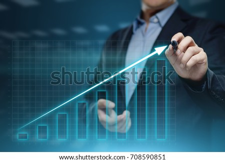 Financial Graph. Stock Market chart. Forex Investment Business Internet Technology concept.