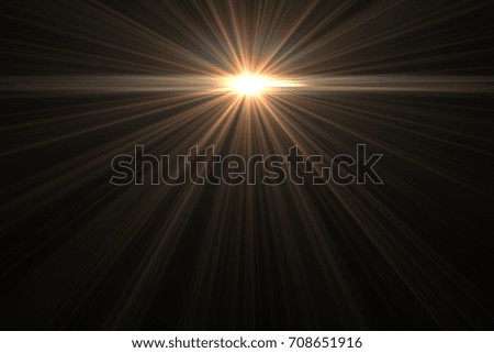 Abstract of sun with flare. natural background with lights and sunshine wallpaper Royalty-Free Stock Photo #708651916