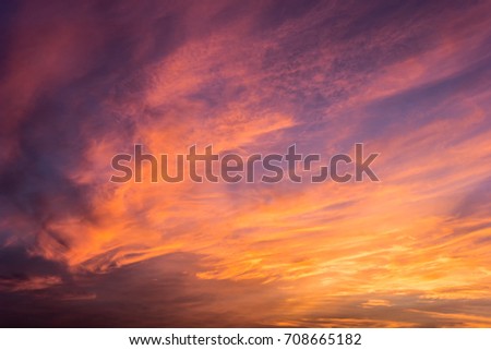 Lovely twilight sky and cloud at morning beautiful nature background picture