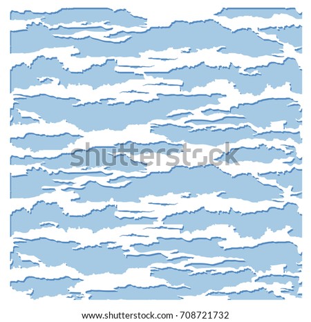 Laser cutting of stencils for decorative art. Background template for cards, invitations and presentations. Clouds nature pattern illustration backdrop