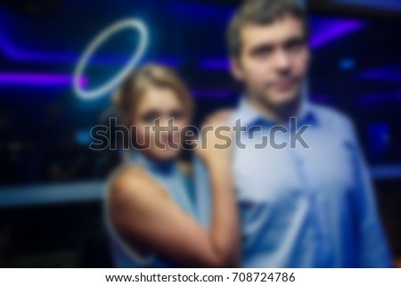  Blurred background photography of people in a nightclub