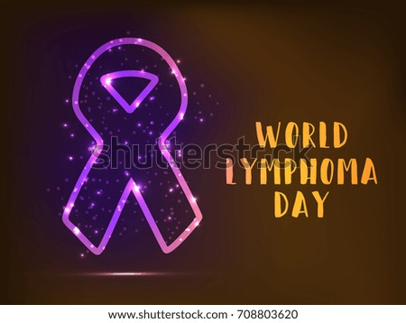 Illustration,Poster Or Banner Of World Lymphoma Awareness Day.