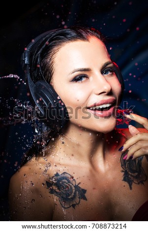 Beautiful Headphones Girl