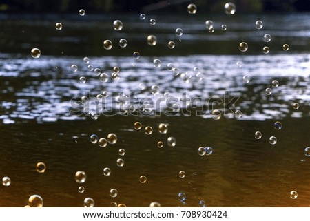 Bubbles in Air, Merrimack River, New Hampshire

