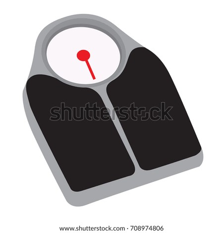 Isolated scale on a white background, Vector illustration