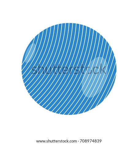 Isolated medicine ball on a white background, Vector illustration