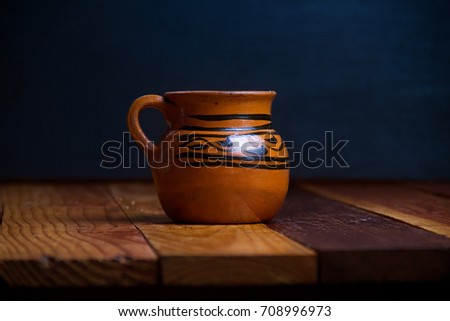 Handmade mexican cup Royalty-Free Stock Photo #708996973
