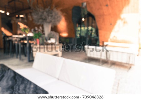 abstract blur in restaurant - vintage effect filter