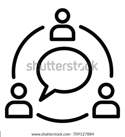 Communication Vector Icon Royalty-Free Stock Photo #709127884