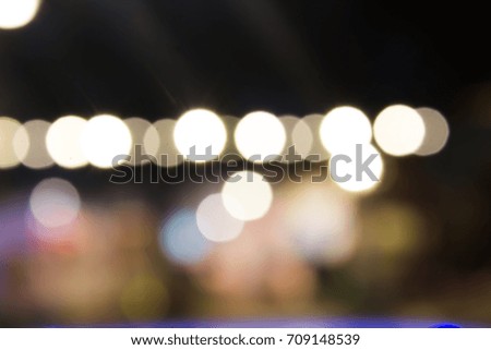 Blurred bokeh light bulb